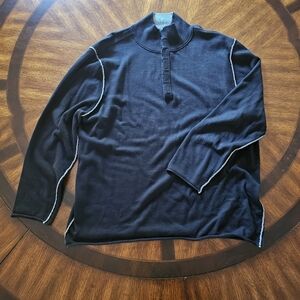 Black Carbon 2 Cobalt Men's Sweater Cotton/Cashmere Blend Size XXL